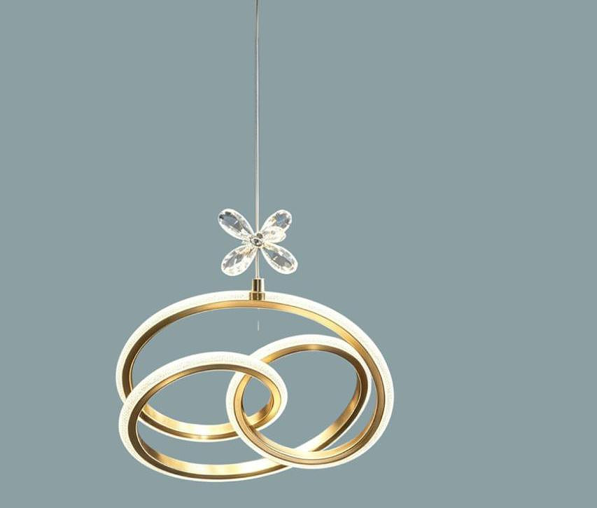 Coiled spiral hanging pendant 