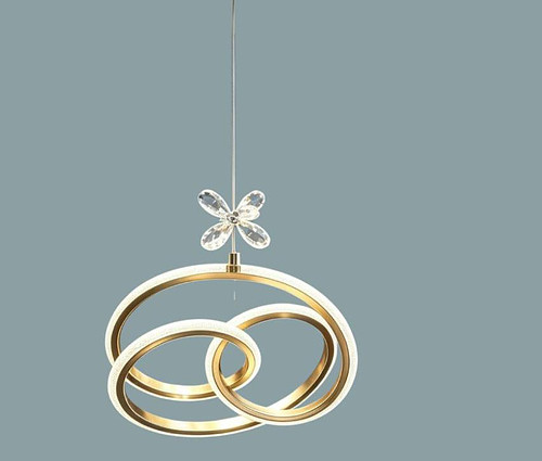 Coiled spiral hanging pendant 