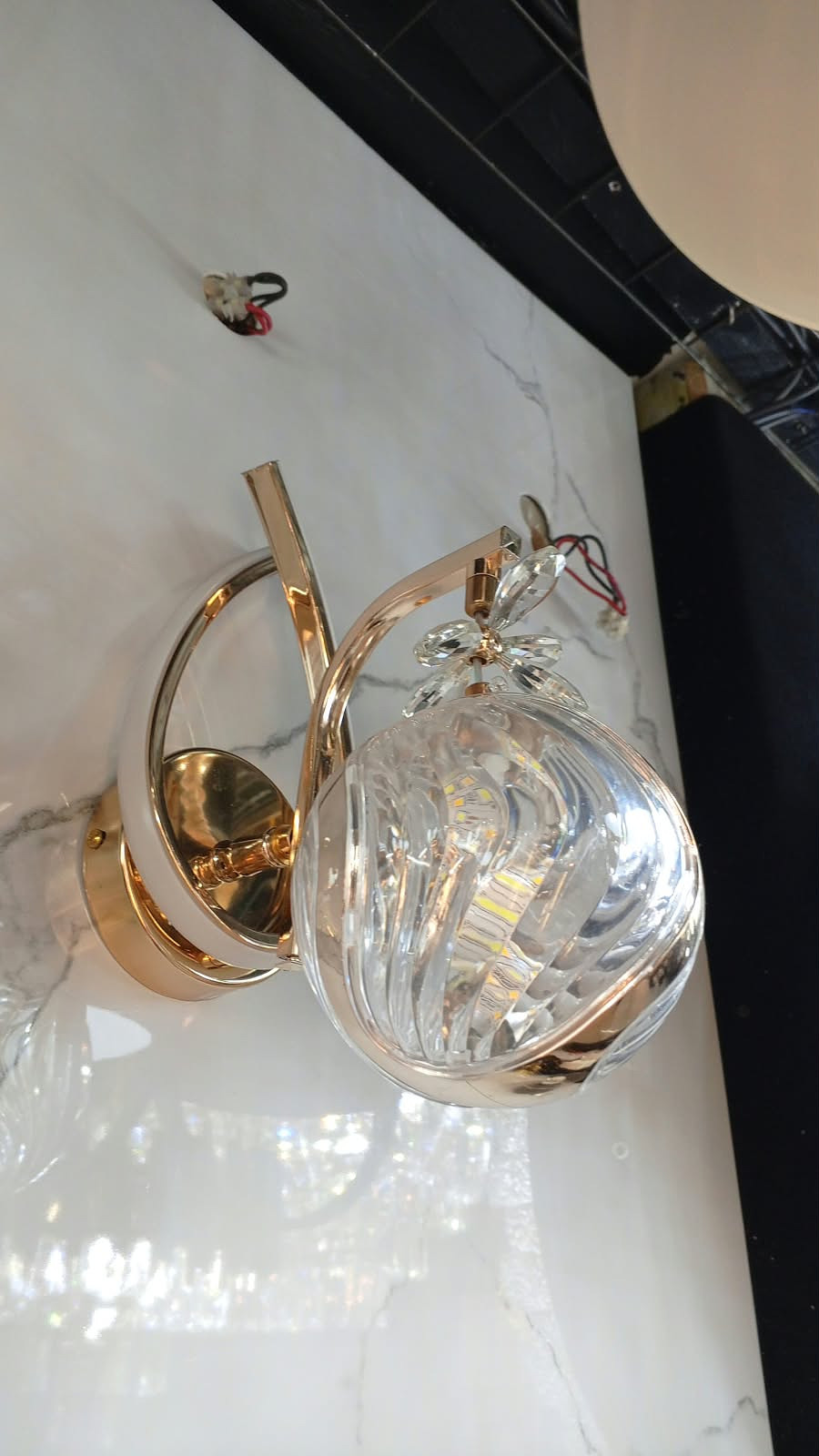Modern single ball wall bracket 