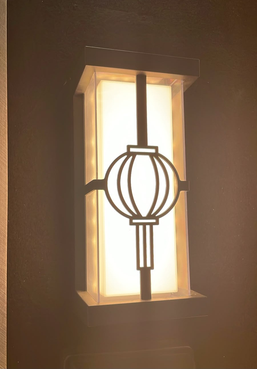 Outdoor wall bracket light