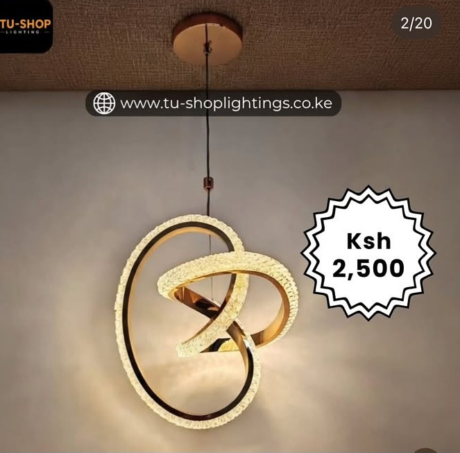 Spiral chandelier pendant 