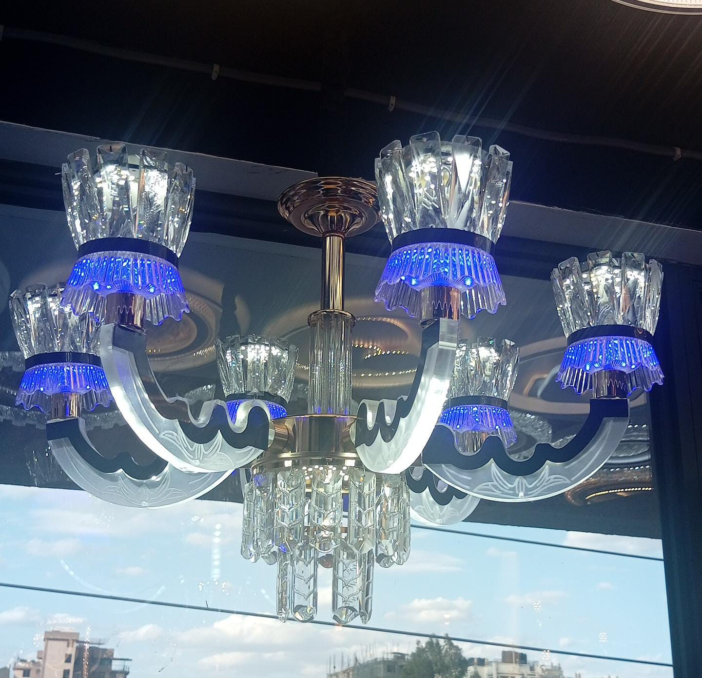 6arm chandelier 
