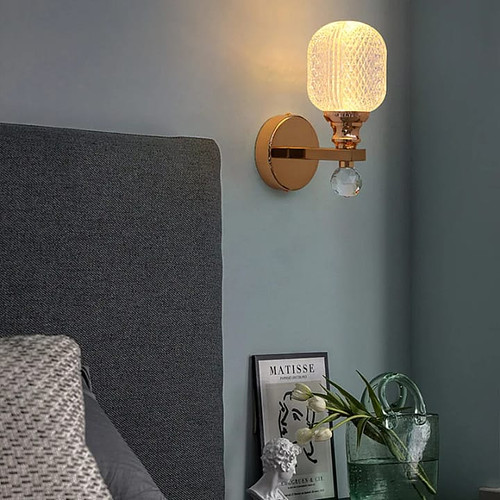 Crystal led luxury wall lamp