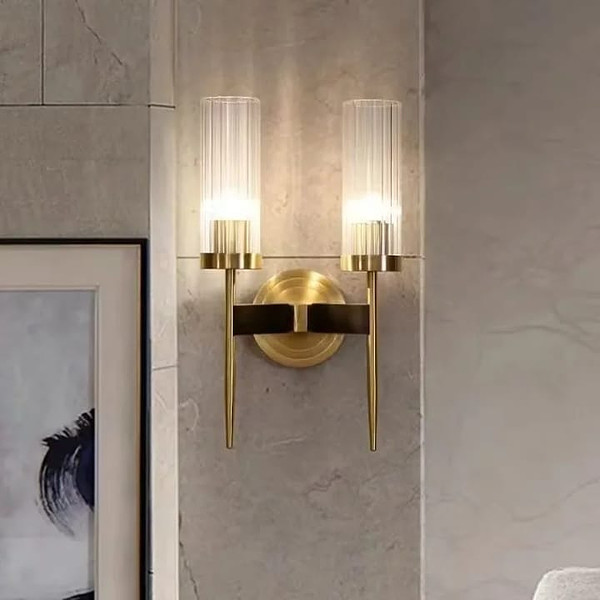 Crystal Twin luxury wall lamp