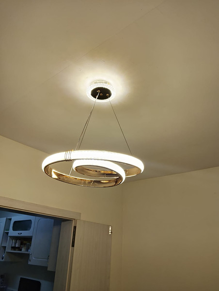 Classy Spiral Led Chandelier Light 