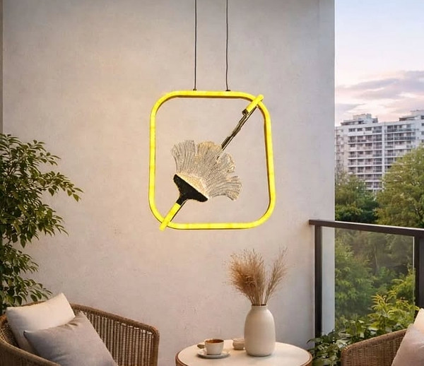 Stylish led tricolor chandelier 