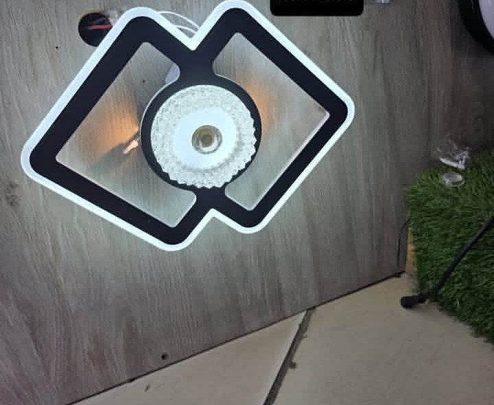 Geometric design wall lights 