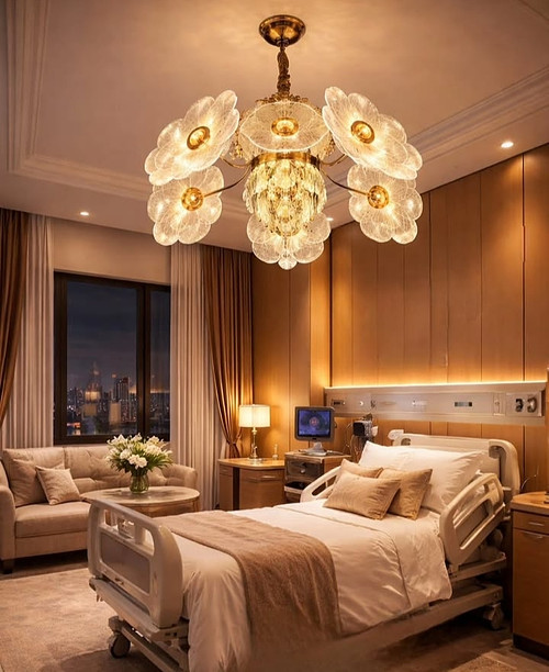 Crystal Flower Stylish Led chandelier 
