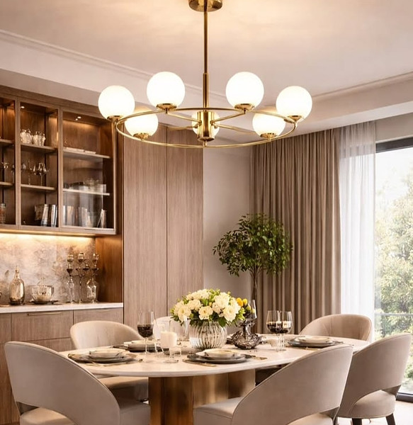 Modern Nordic glass chandelier 