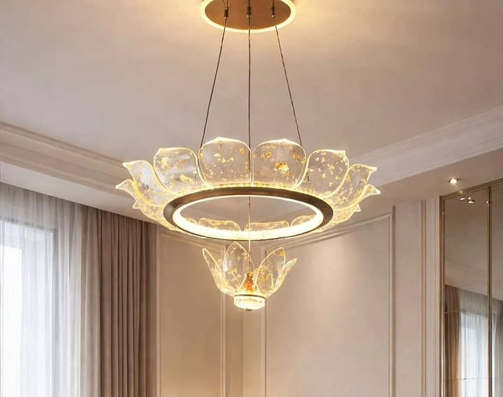 Modern Led Tricolor chandelier 