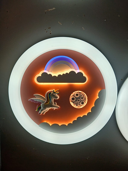 Unicorn customised cartoon ceiling light 