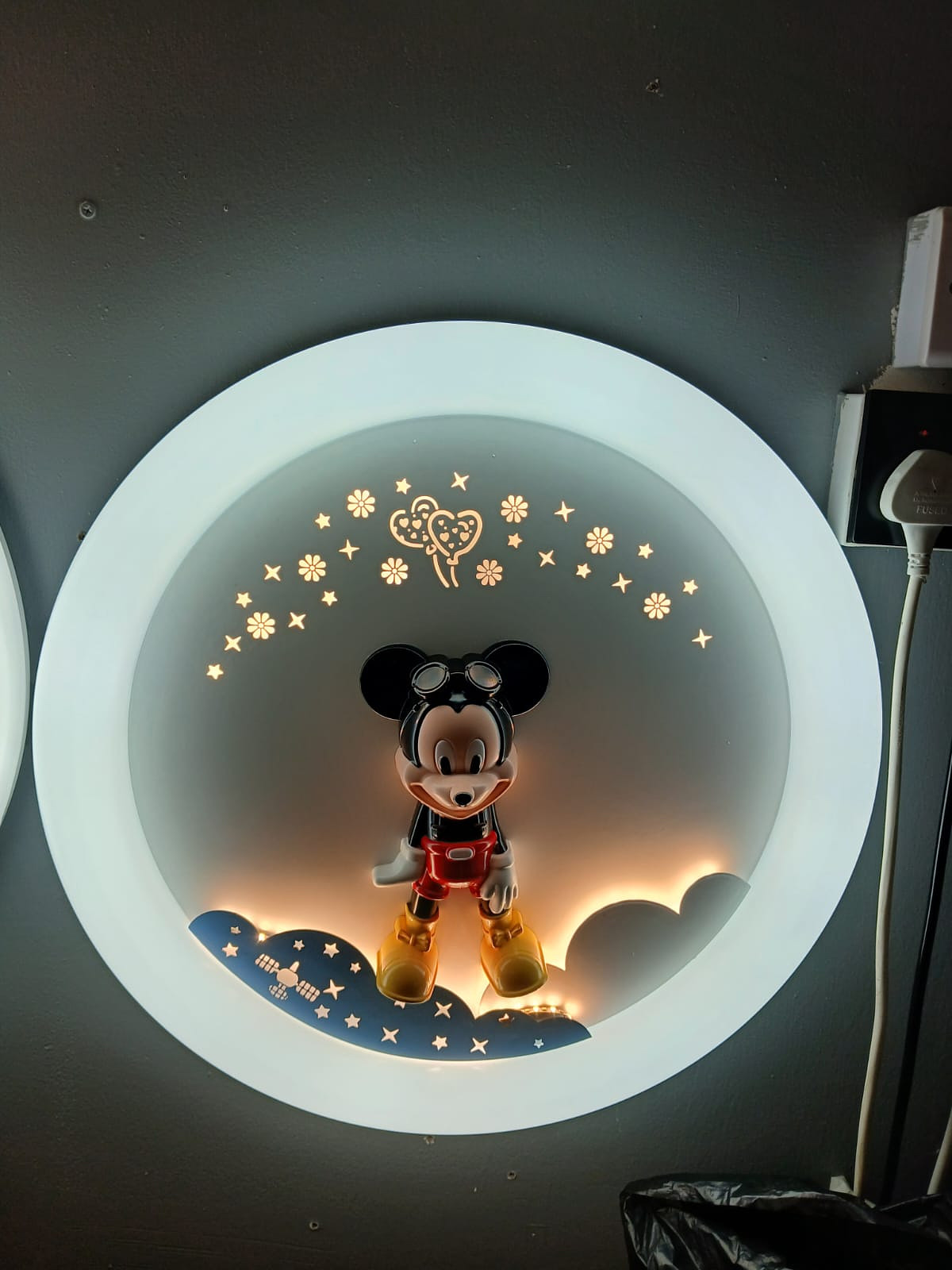 Mickey mouse cartoon ceiling light 