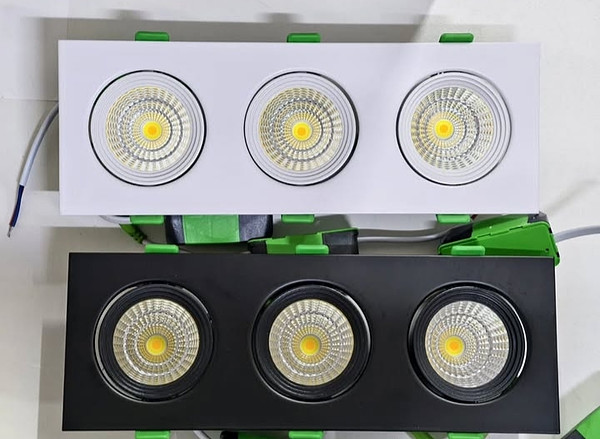 Tricolor 3 head downlighter 