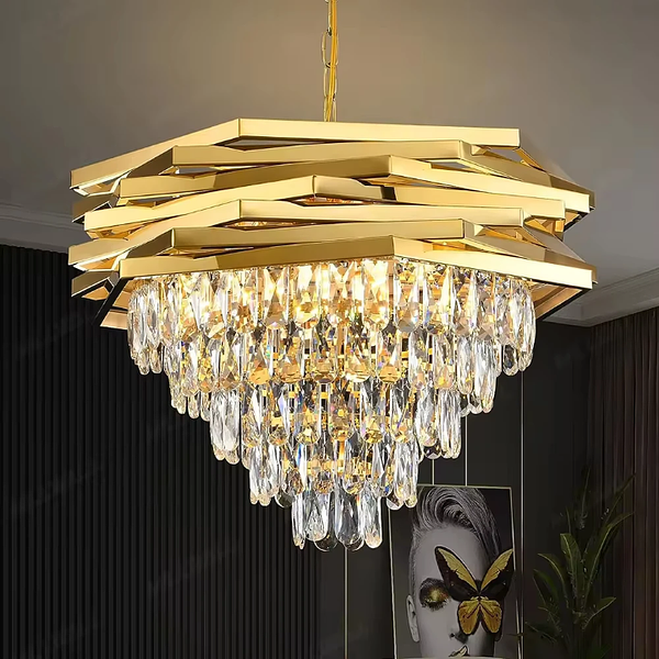 Modern elegant crystal chandelier 